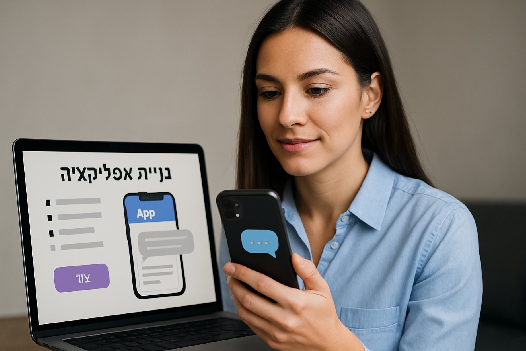 בניית אפליקציה ללא קוד עם צ׳אט ושירות לקוחות